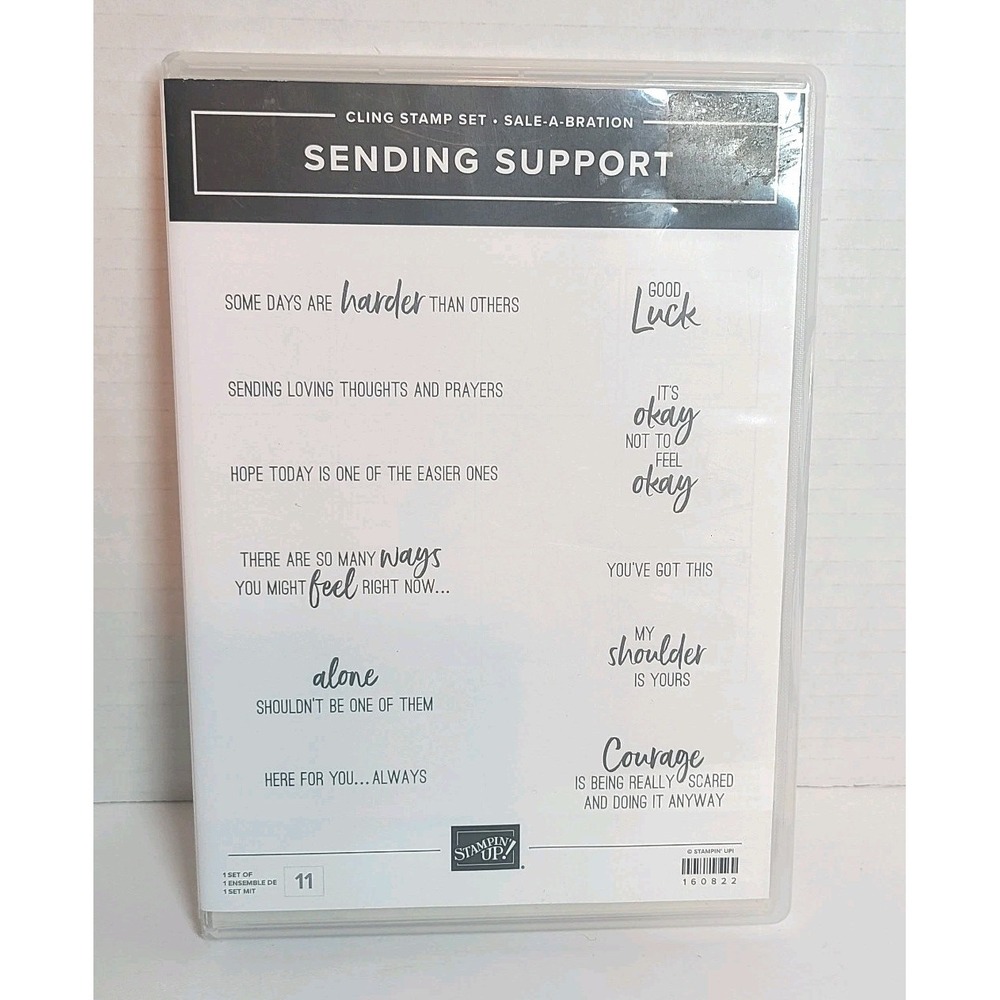 Stampin' Up! Sending Support 11pc Stamp Set Sale A Bration Open Unused